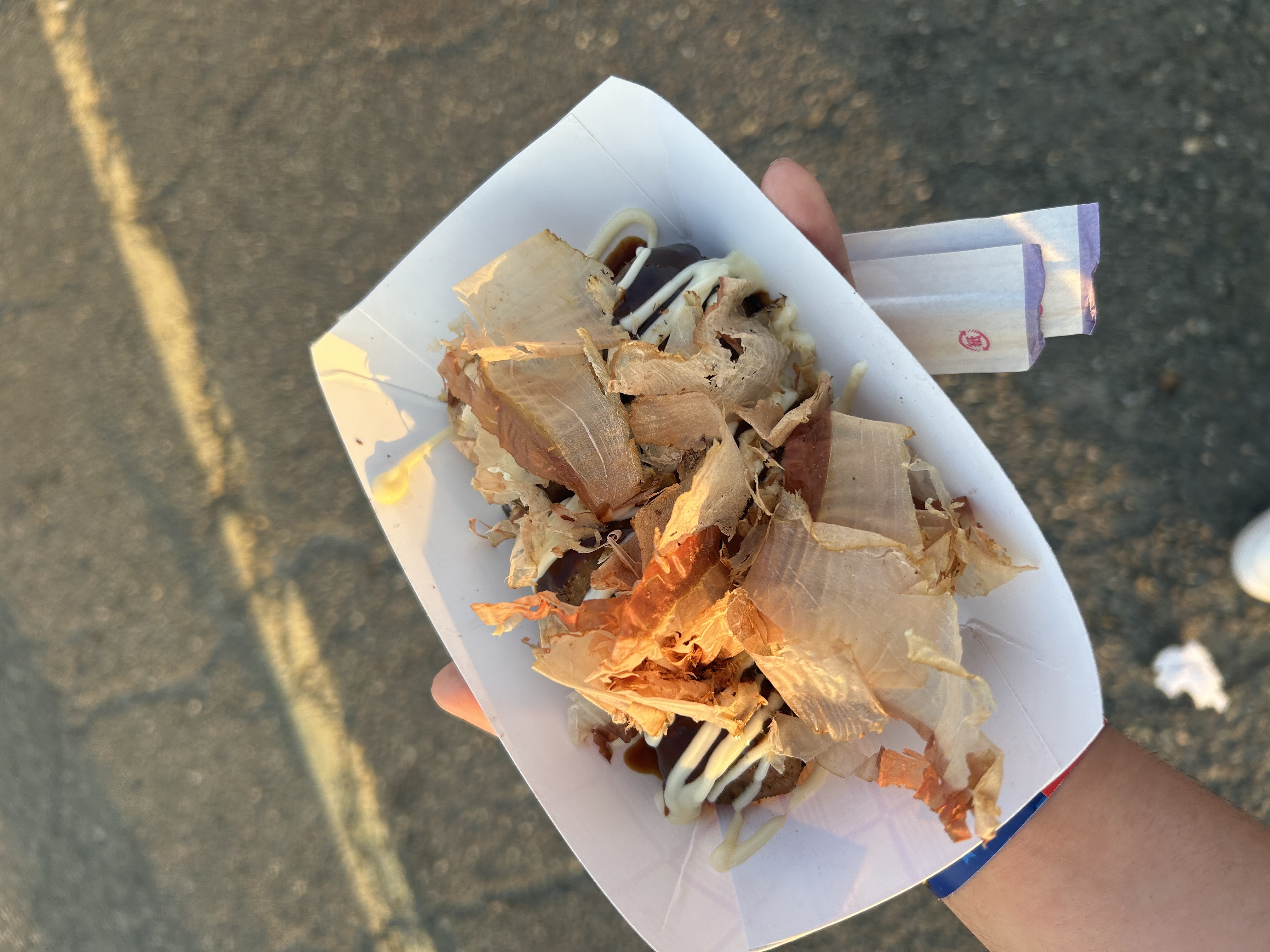 Takoyaki from Tojo’s Kitchen, seen at the 2024 Dream Food Fest. ZFJ/Vincent Liao